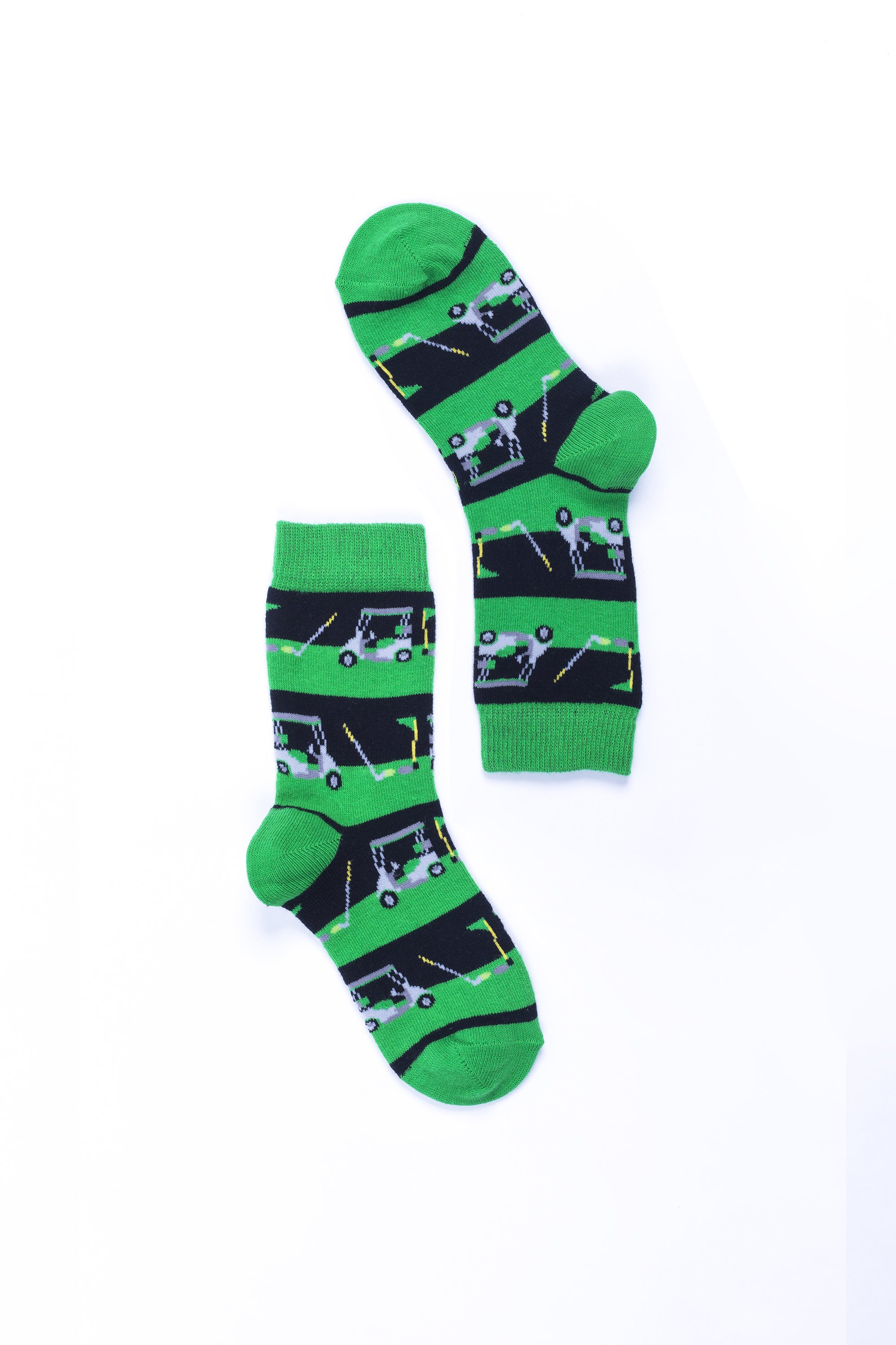 Colorful Women's Golf Socks made from premium Turkish cotton, featuring trendy patterns and a comfortable fit.