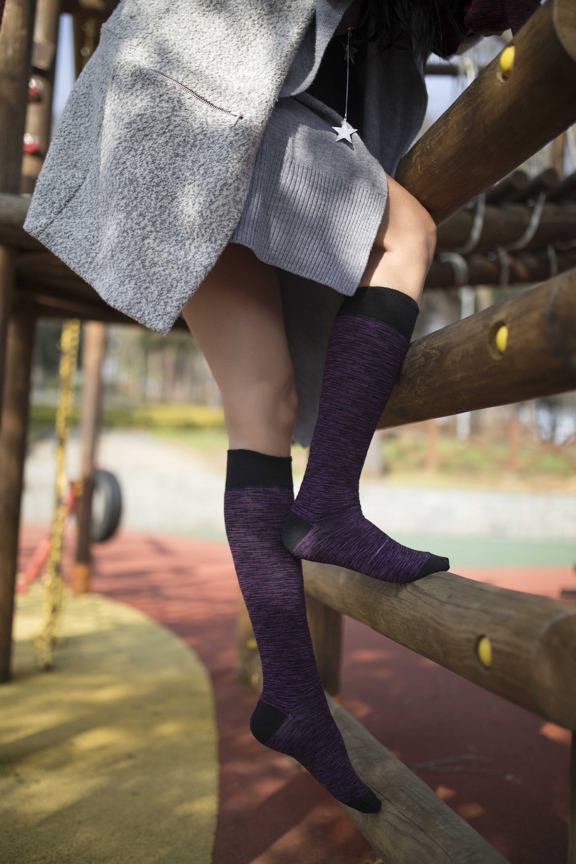 A vibrant set of Women's Grizzled Knee High Socks featuring colorful patterns and designs, perfect for adding style and comfort to any outfit.