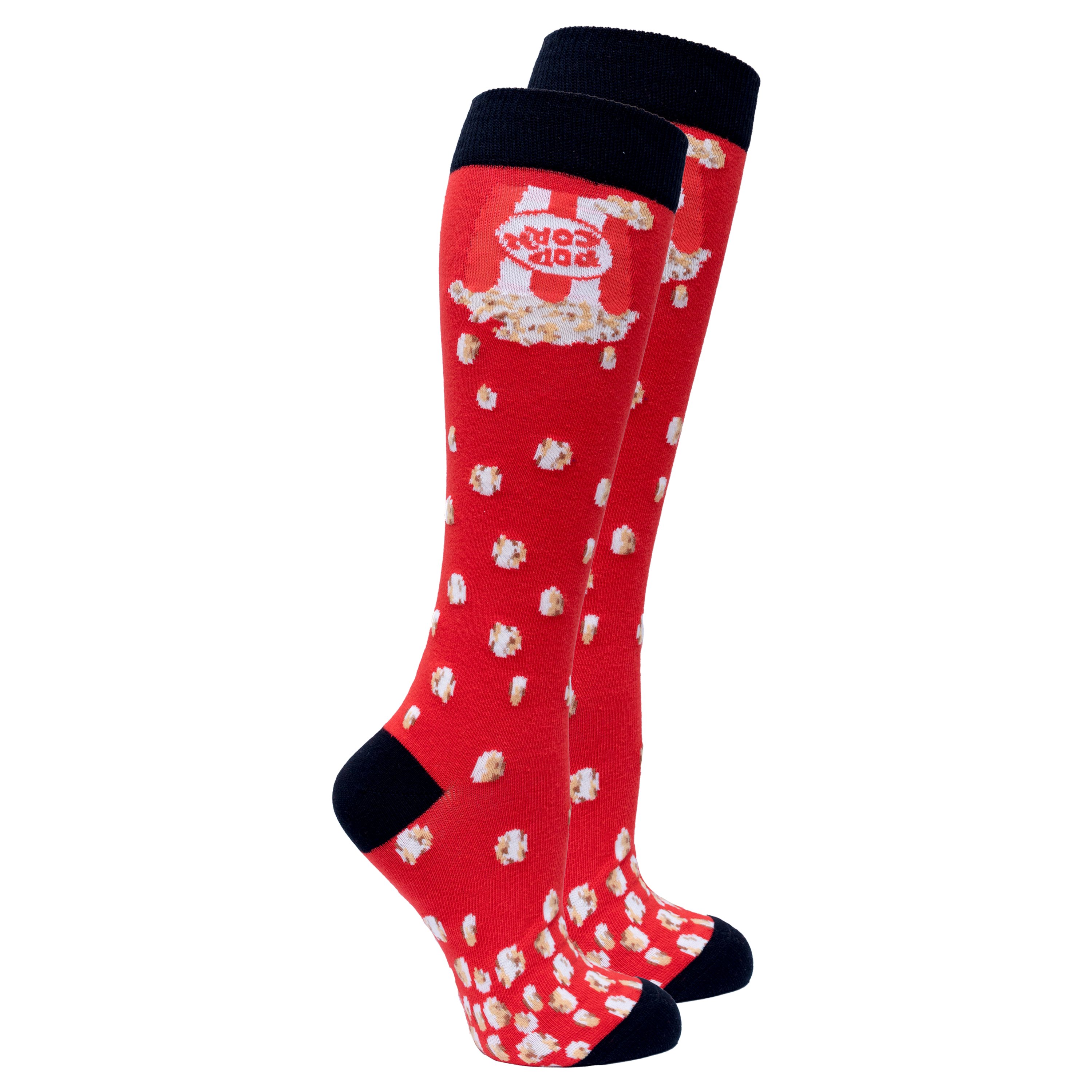 A vibrant set of Women's More Fun Knee High Socks featuring colorful patterns and designs, perfect for adding style to any outfit.