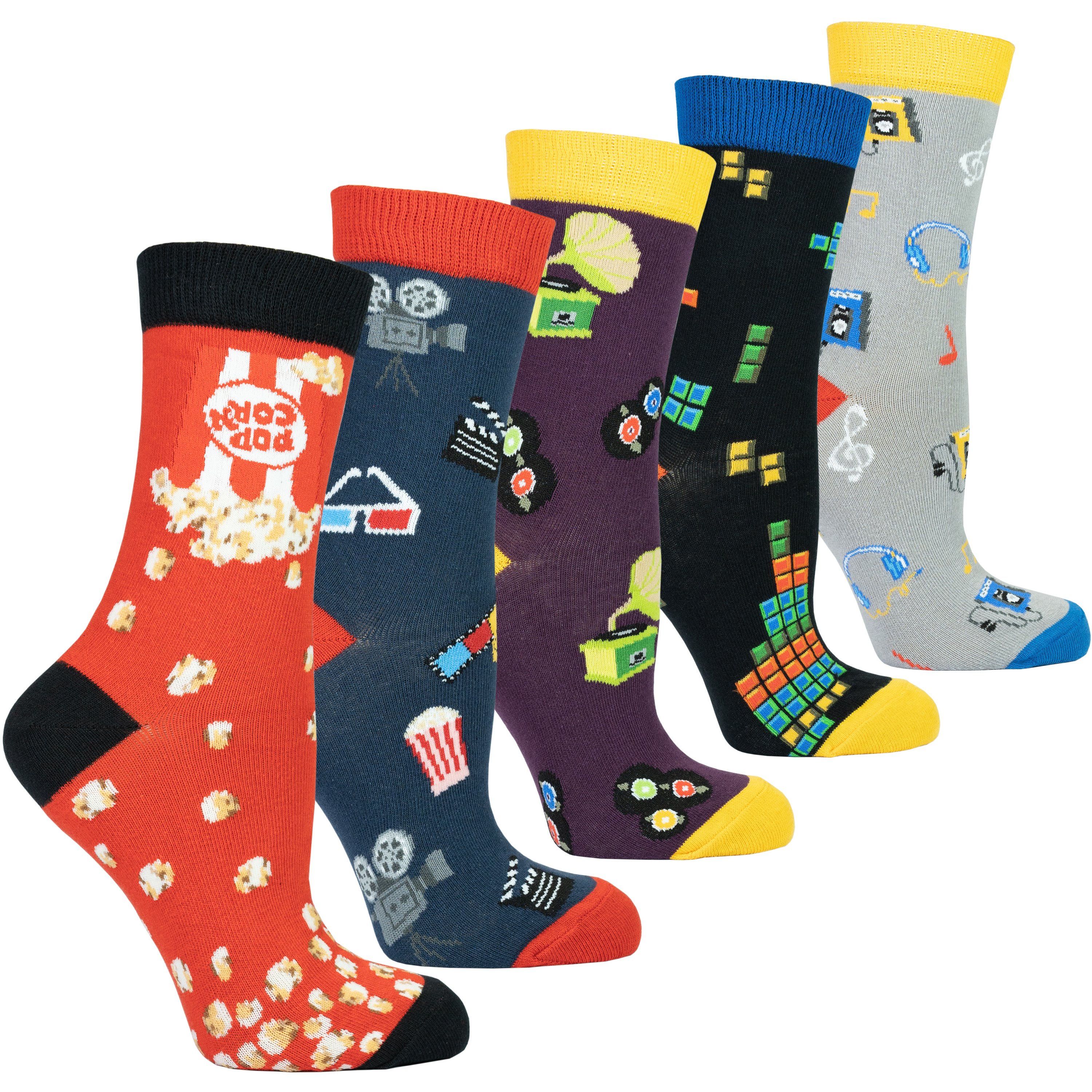 Colorful Women's More Fun Socks Set featuring trendy patterns and premium cotton for comfort and style.