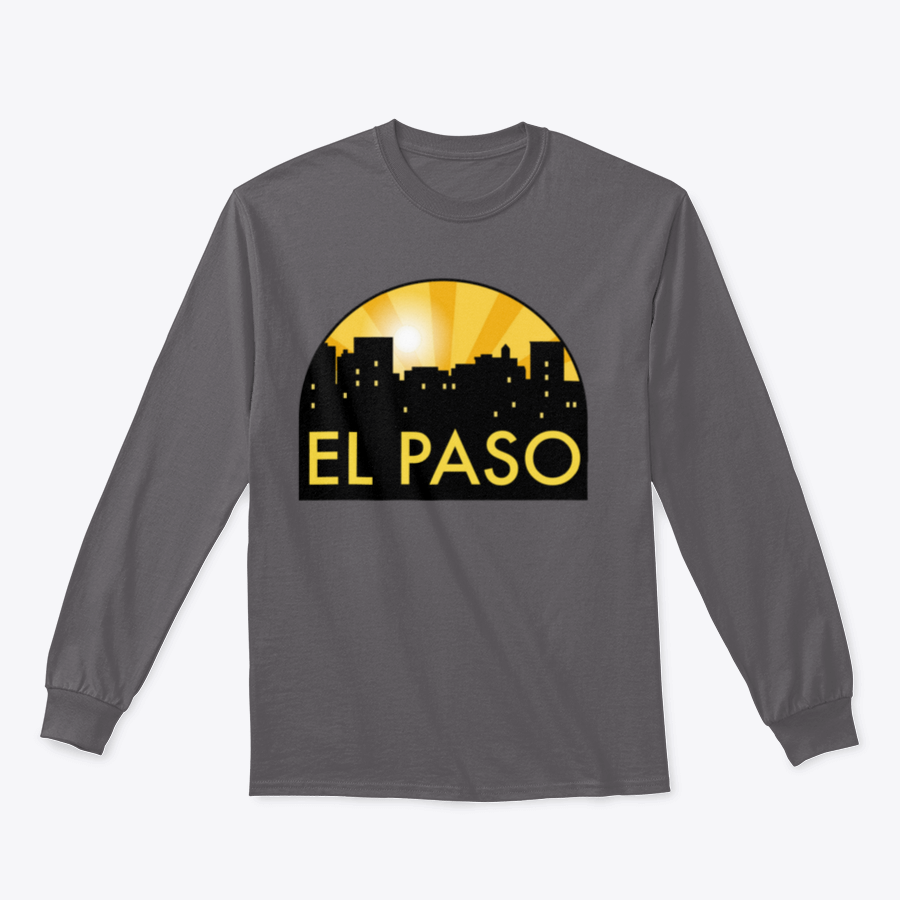 Abstract Skyline El Paso Design Sweatshirt featuring a unique skyline graphic, made from soft cotton fabric in a classic fit.