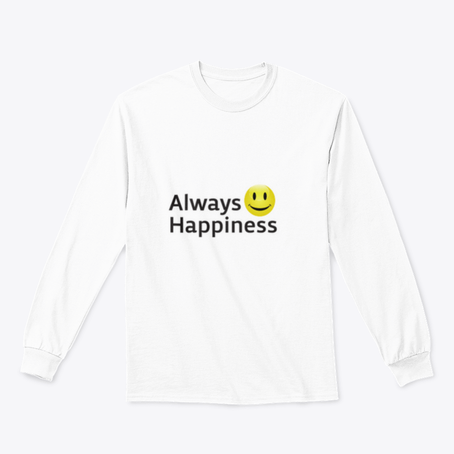 Always Happiness Vector Template Design for Sweatshirt featuring a stylish and comfortable design, perfect for customization and everyday wear.