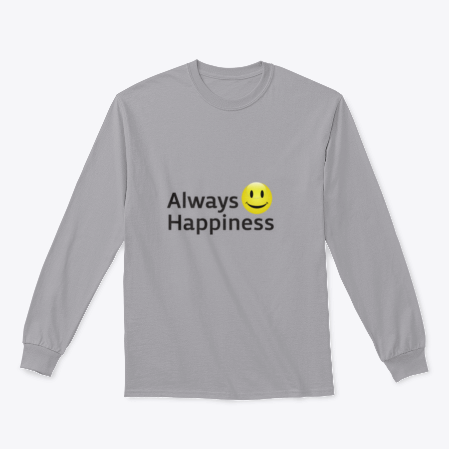 Always Happiness Vector Template Design for Sweatshirt featuring a stylish and comfortable design, perfect for customization and everyday wear.