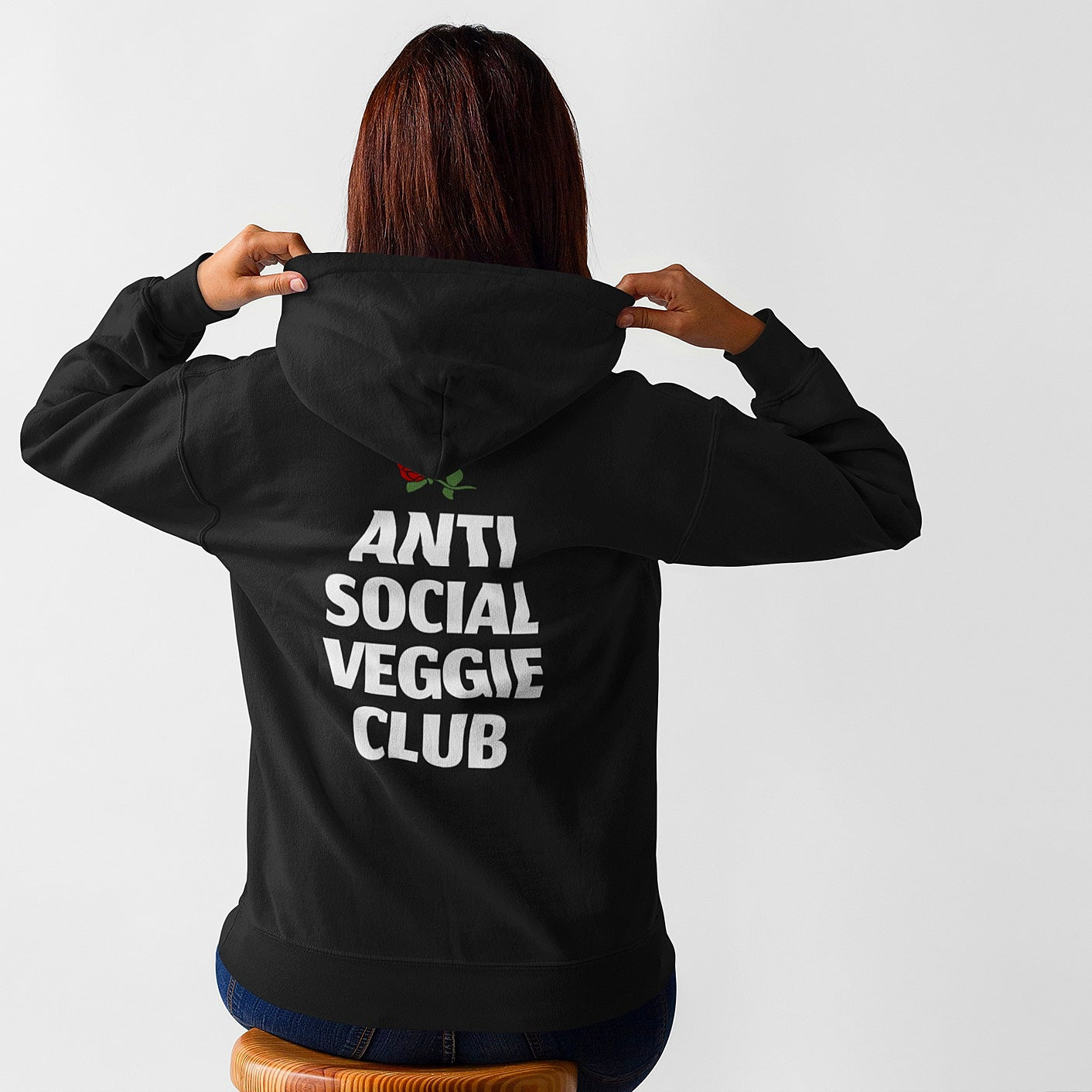 Main Anti Social Veggie Club - Organic Cotton Hoodie image