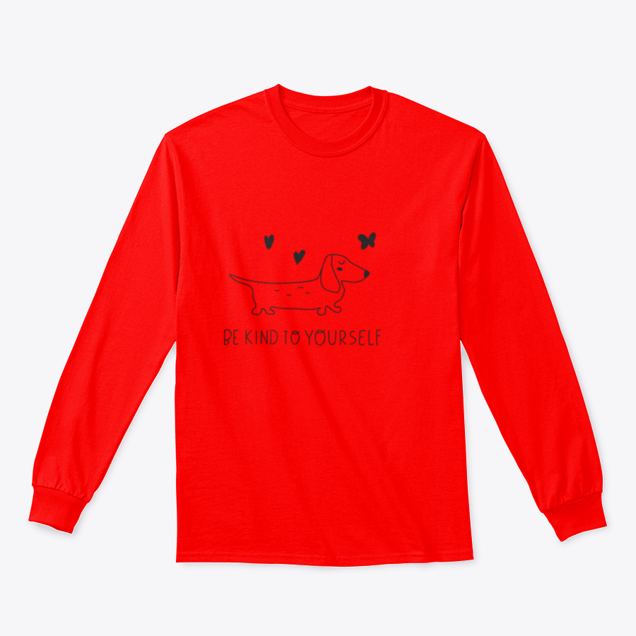 A cozy sweatshirt featuring the inspirational phrase 'Be Kind To Yourself' in a stylish design, perfect for casual wear.