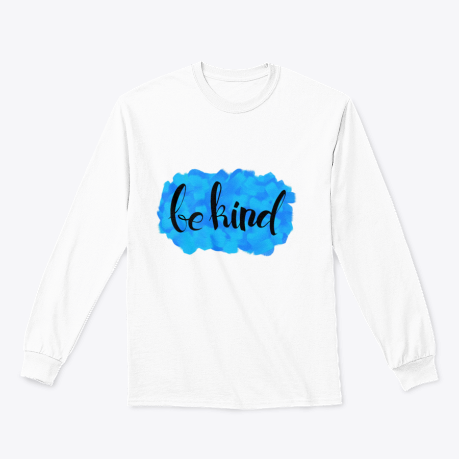 A cozy Be Kind Watercolor Design Sweatshirt featuring a vibrant watercolor print, perfect for casual wear.