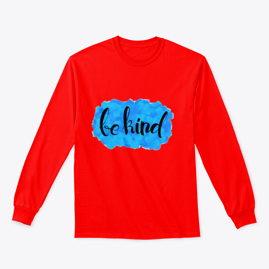 A cozy Be Kind Watercolor Design Sweatshirt featuring a vibrant watercolor print, perfect for casual wear.