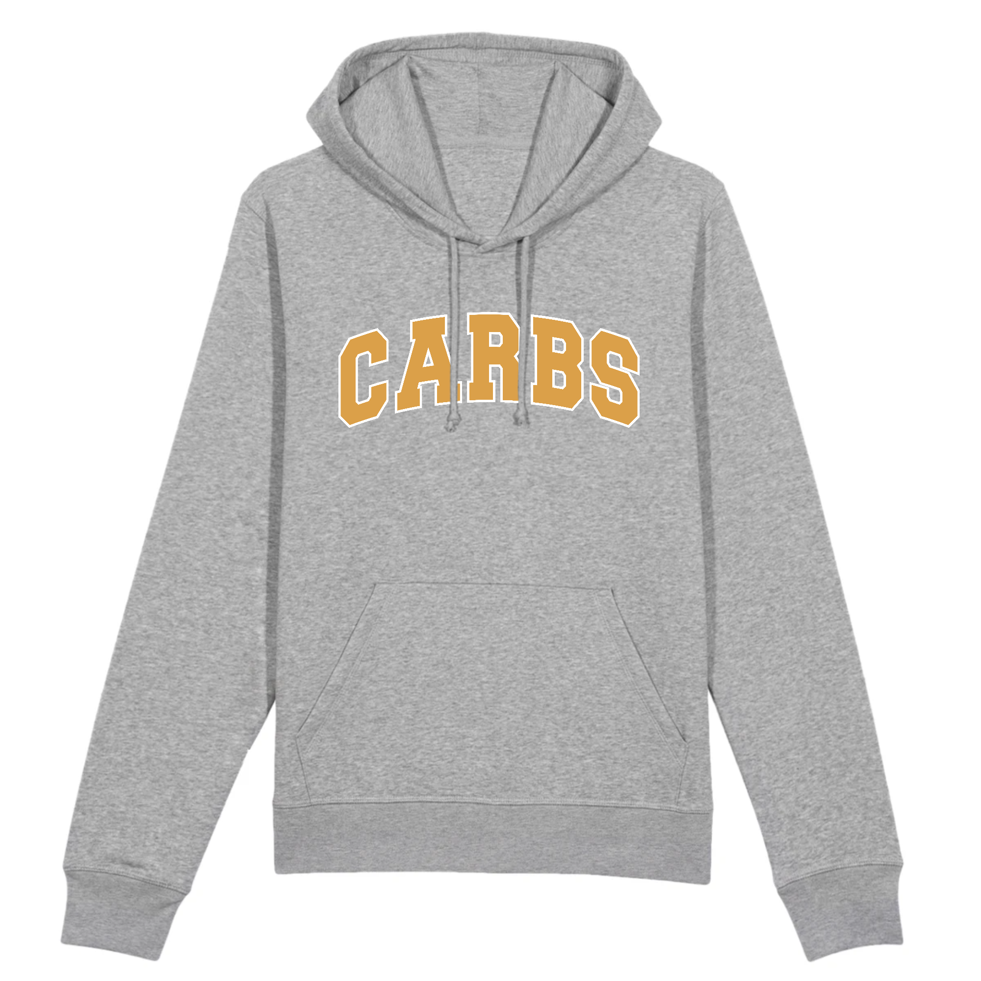 Carbs Organic Cotton Hoodie in a stylish unisex design, made from 85% organic cotton and 15% recycled polyester, featuring eco-friendly printing.