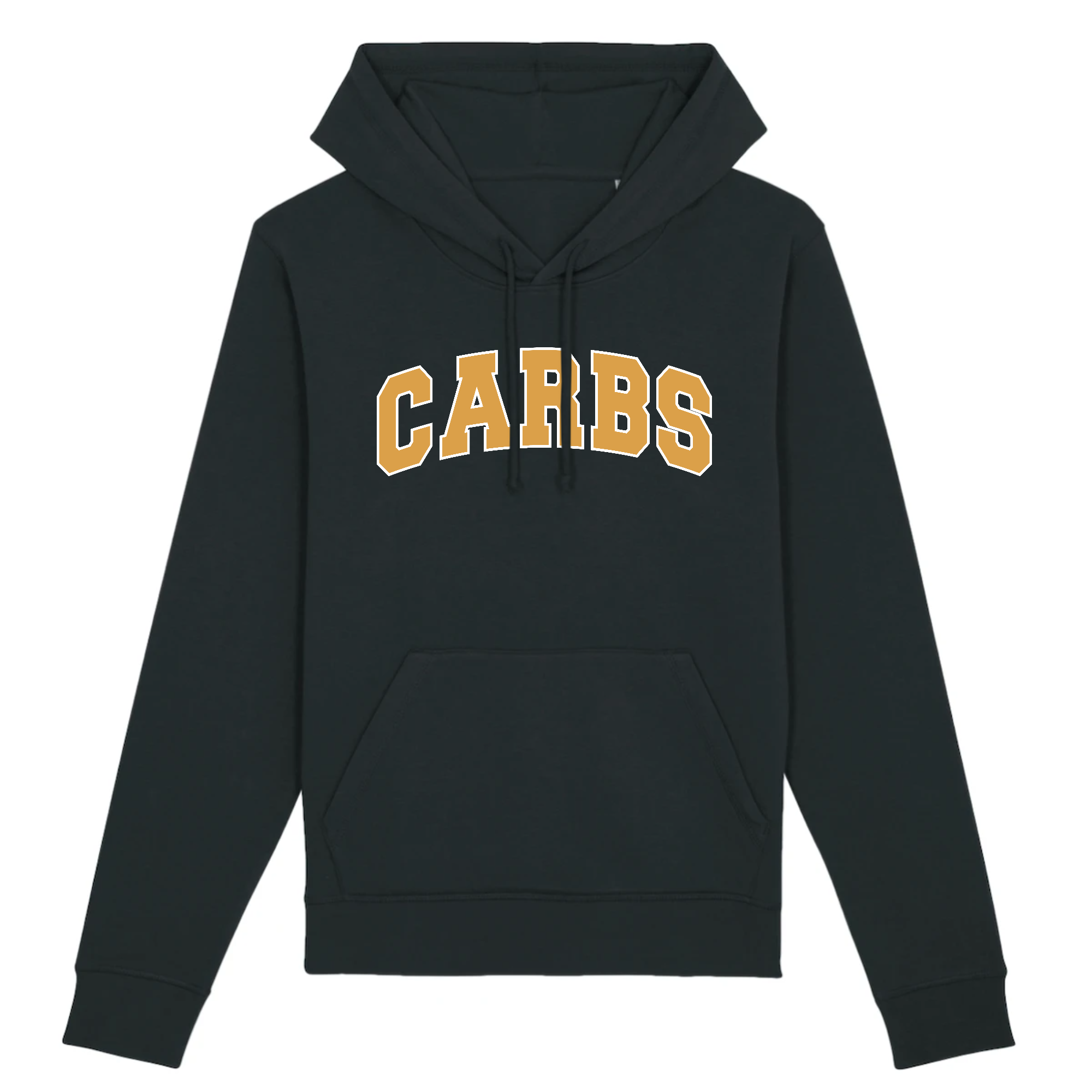 Carbs Organic Cotton Hoodie in a stylish unisex design, made from 85% organic cotton and 15% recycled polyester, featuring eco-friendly printing.