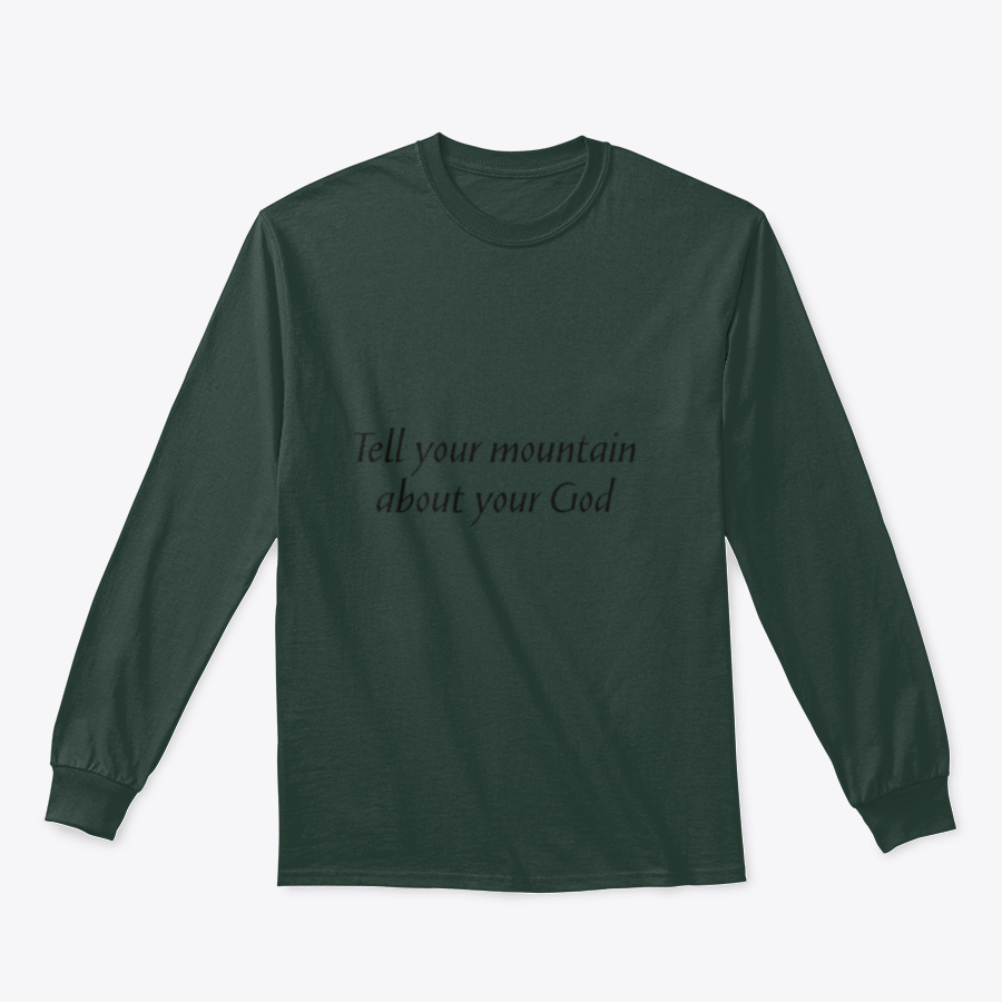 Christian quote typography design suitable for prints, posters, and flyers, featuring a blend of cotton and polyester for comfort.