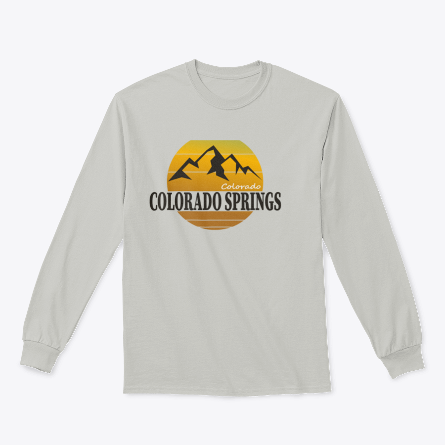 A cozy Colorado Springs Colorado Tourism sweatshirt in various colors, showcasing its classic fit and soft fabric.