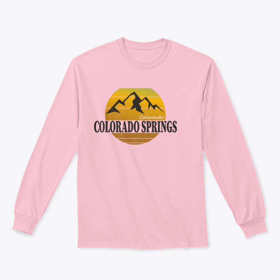 A cozy Colorado Springs Colorado Tourism sweatshirt in various colors, showcasing its classic fit and soft fabric.