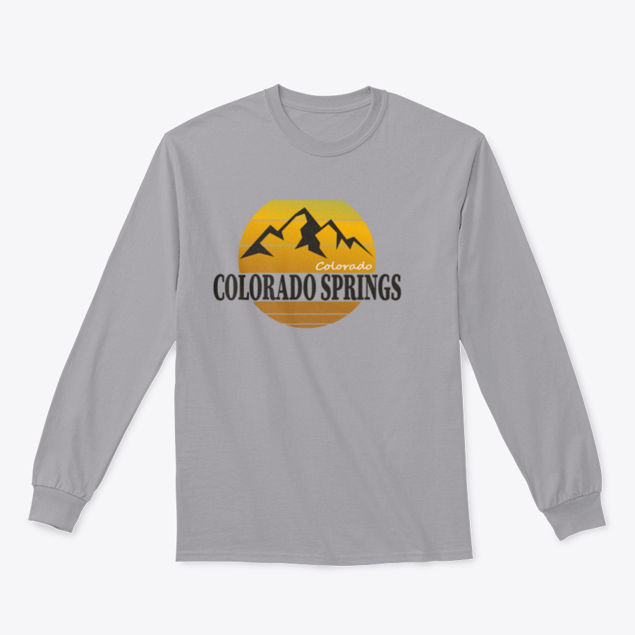 A cozy Colorado Springs Colorado Tourism sweatshirt in various colors, showcasing its classic fit and soft fabric.