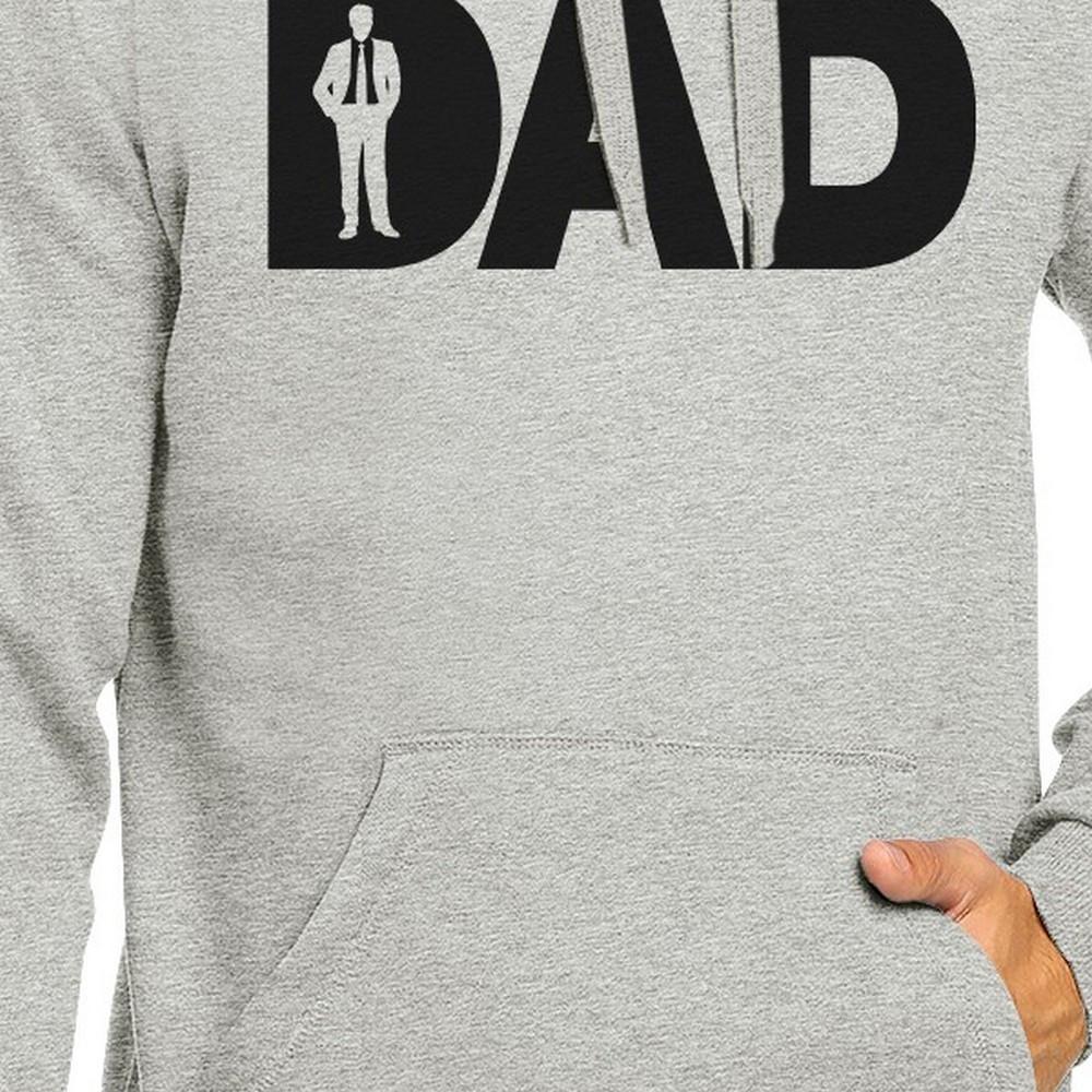 Dad Business Grey Unisex Unique Design Hoodie featuring a stylish and comfortable design, perfect for Father's Day gifts.