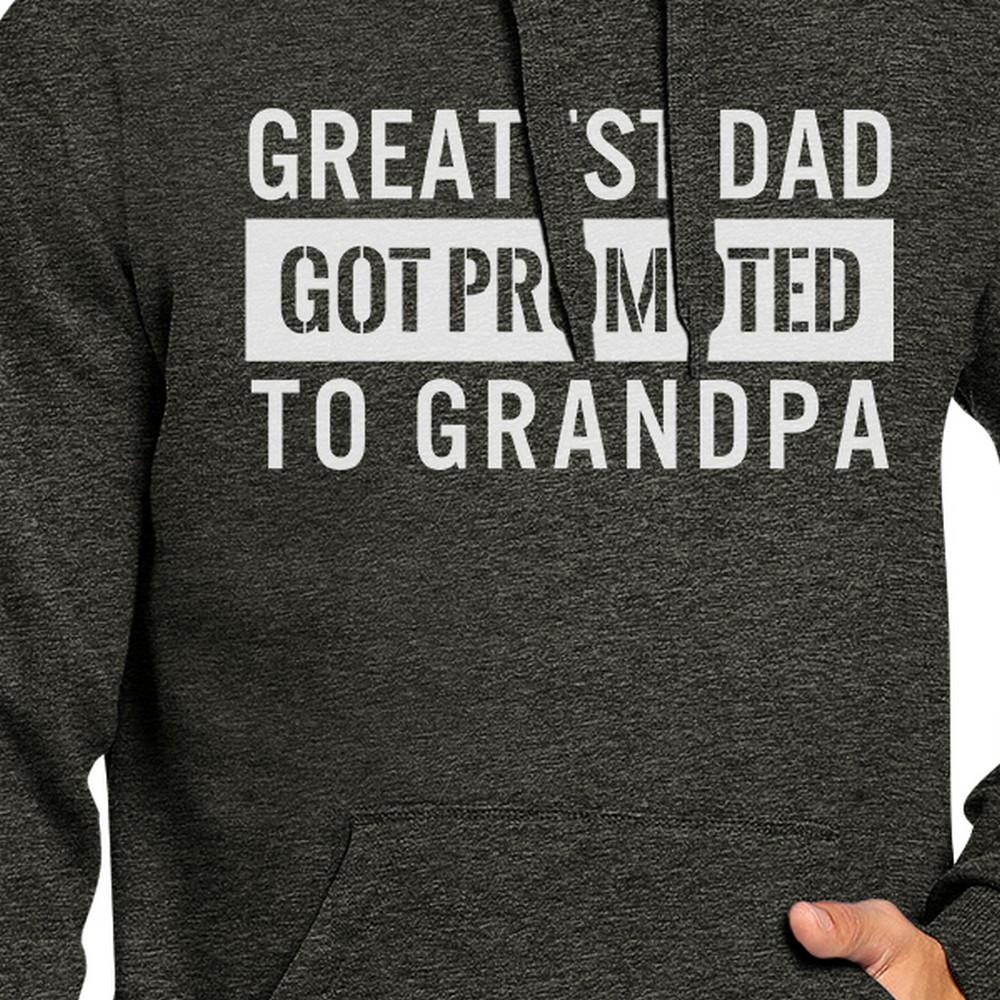 Dad Got Promoted To Grandpa Hoodie in a cozy setting, showcasing its unique design and high-quality fabric.