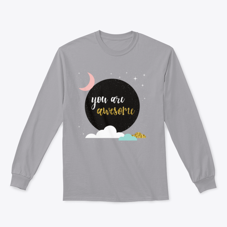 Doodle Handmade You Awesome Quote sweatshirt featuring a unique design, crafted from a soft cotton-polyester blend, perfect for casual wear.