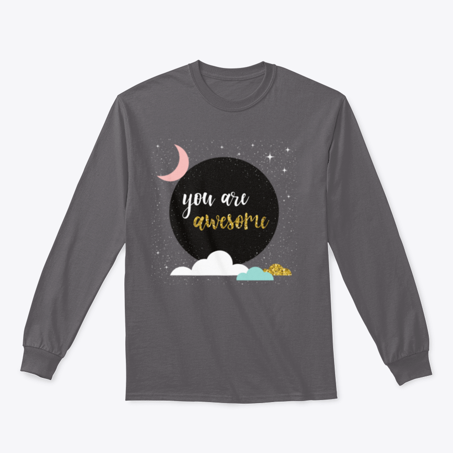 Doodle Handmade You Awesome Quote sweatshirt featuring a unique design, crafted from a soft cotton-polyester blend, perfect for casual wear.