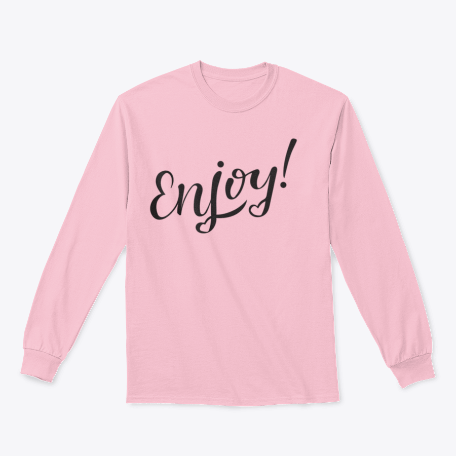 A cozy sweatshirt featuring hand-drawn lettering with motivational designs, showcasing a classic fit and soft fabric blend.