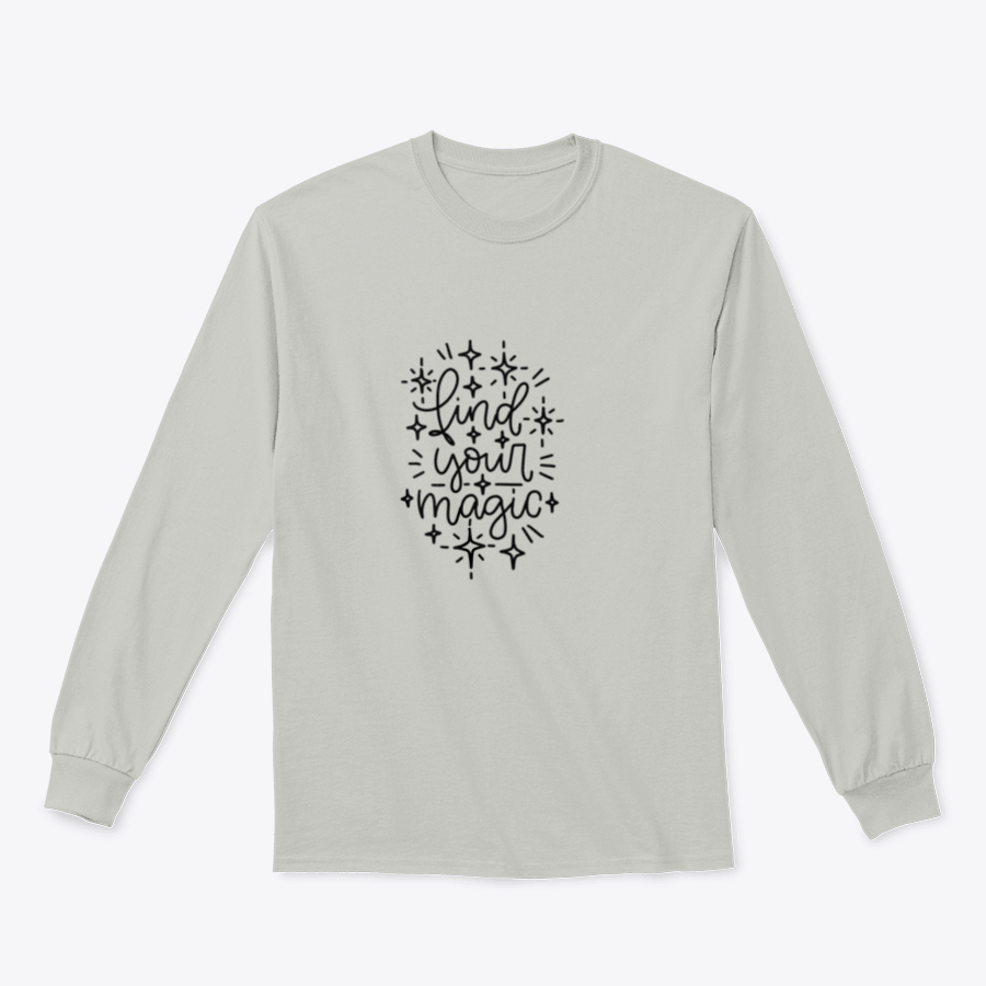 A stylish sweatshirt featuring a motivational quote design that encourages self-discovery and creativity, made from a comfortable cotton-polyester blend.