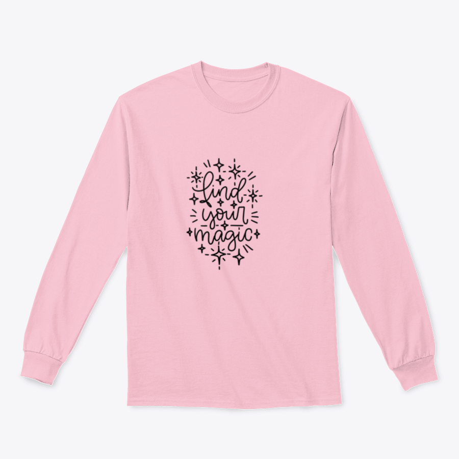 A stylish sweatshirt featuring a motivational quote design that encourages self-discovery and creativity, made from a comfortable cotton-polyester blend.