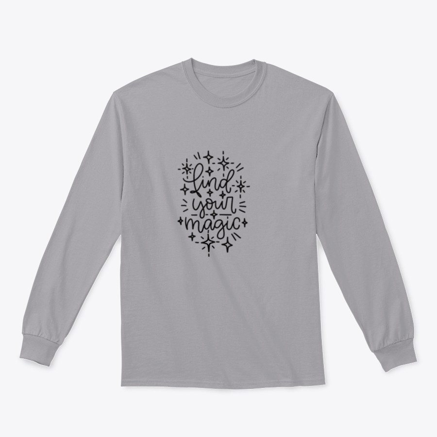 A stylish sweatshirt featuring a motivational quote design that encourages self-discovery and creativity, made from a comfortable cotton-polyester blend.