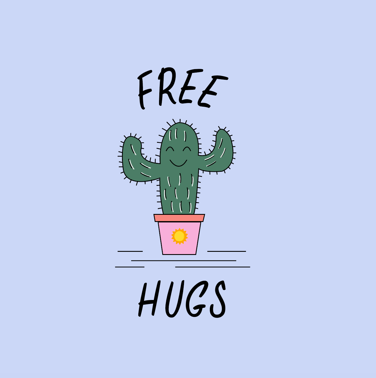 Main Free Hugs - Kid Organic Cotton Tee image