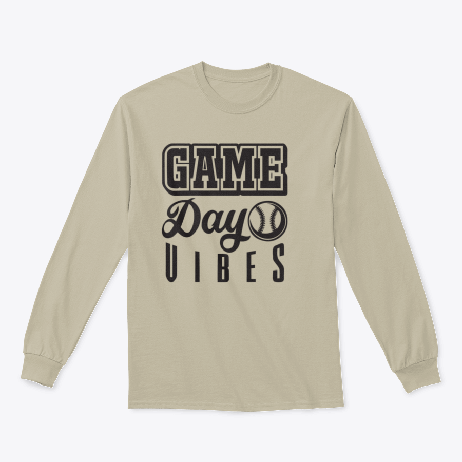 A stylish Game Day Vibes Softball Logo design featuring inspirational quotes, perfect for game day or casual wear.