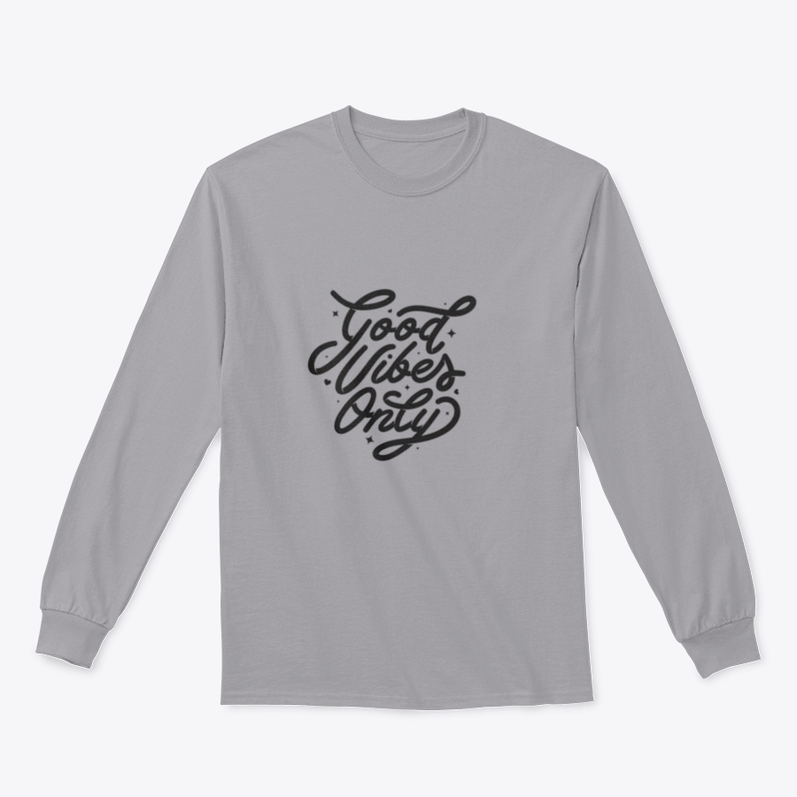 A stylish t-shirt featuring the motivational quote 'Good Vibes Only' designed for comfort and inspiration.