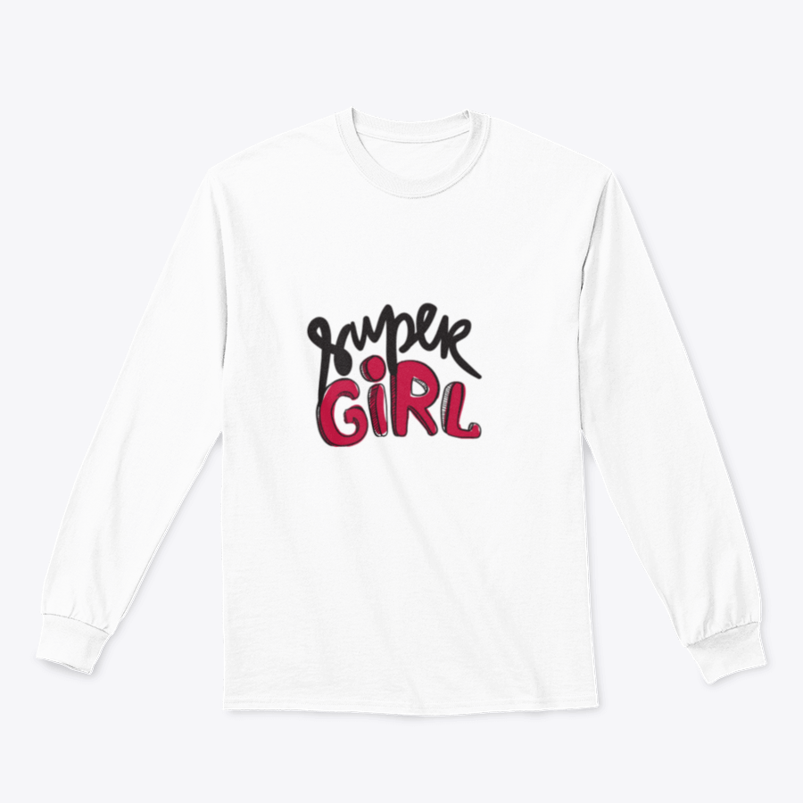 A stylish t-shirt featuring the motivational quote 'I Am A Super Girl' designed for comfort and inspiration.