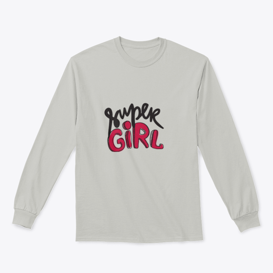 A stylish t-shirt featuring the motivational quote 'I Am A Super Girl' designed for comfort and inspiration.