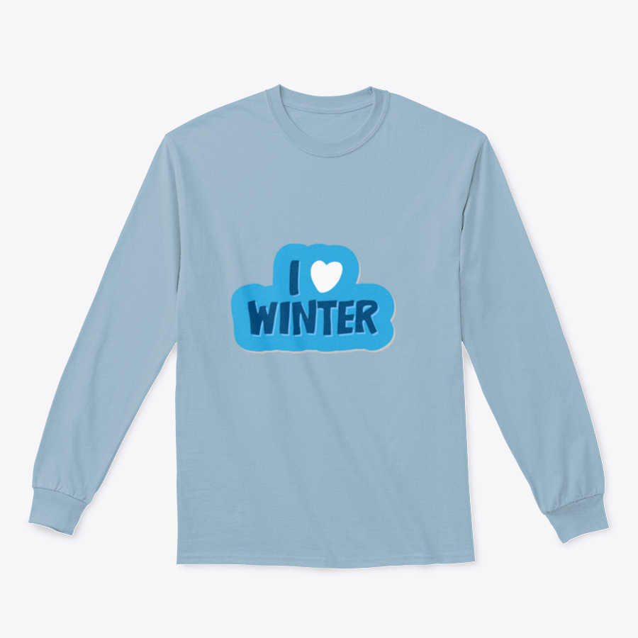 A cozy winter-themed shirt featuring the motivational phrase 'I Love Winter Christmas And New Year' with a heart design, perfect for festive celebrations.