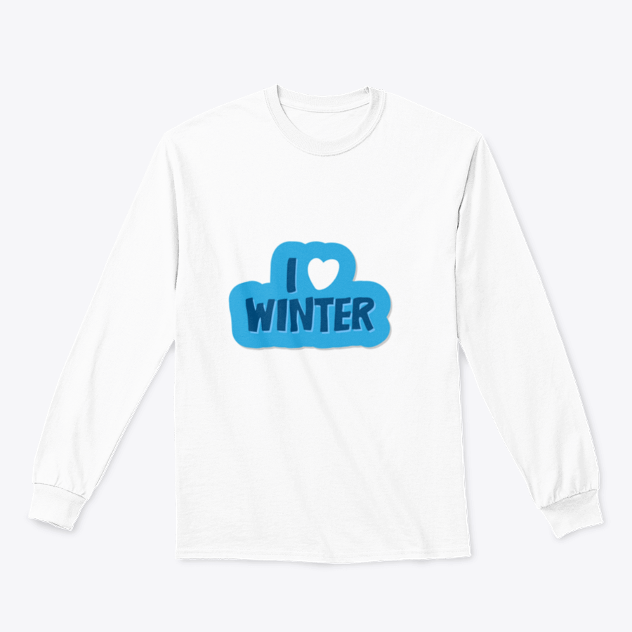 A cozy winter-themed shirt featuring the motivational phrase 'I Love Winter Christmas And New Year' with a heart design, perfect for festive celebrations.