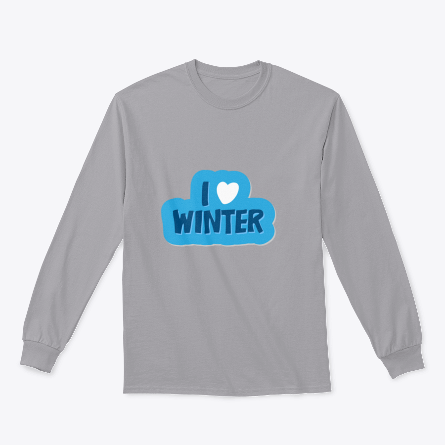 A cozy winter-themed shirt featuring the motivational phrase 'I Love Winter Christmas And New Year' with a heart design, perfect for festive celebrations.