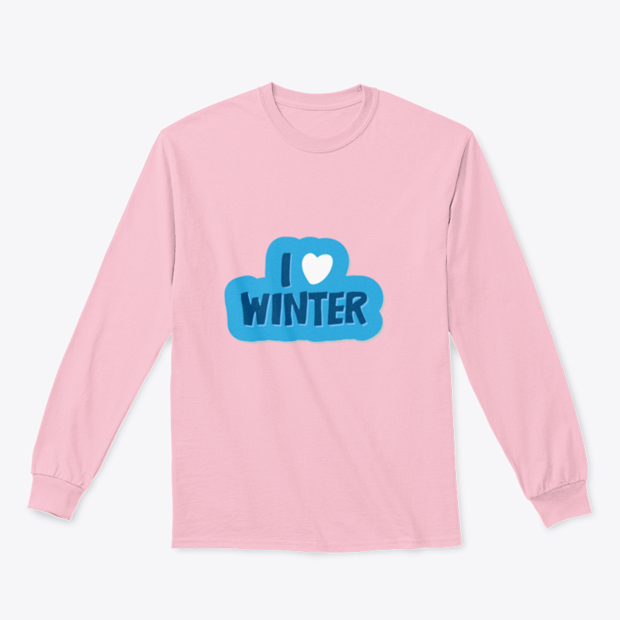 A cozy winter-themed shirt featuring the motivational phrase 'I Love Winter Christmas And New Year' with a heart design, perfect for festive celebrations.