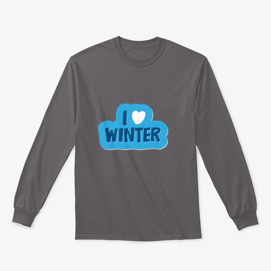 A cozy winter-themed shirt featuring the motivational phrase 'I Love Winter Christmas And New Year' with a heart design, perfect for festive celebrations.