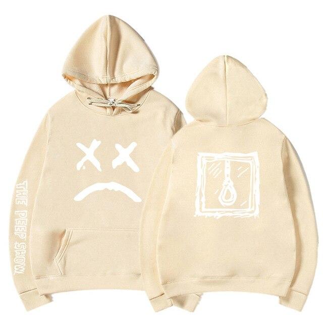 Lil Peep hoodie in various colors, featuring a hooded design and casual print pattern, perfect for streetwear enthusiasts.