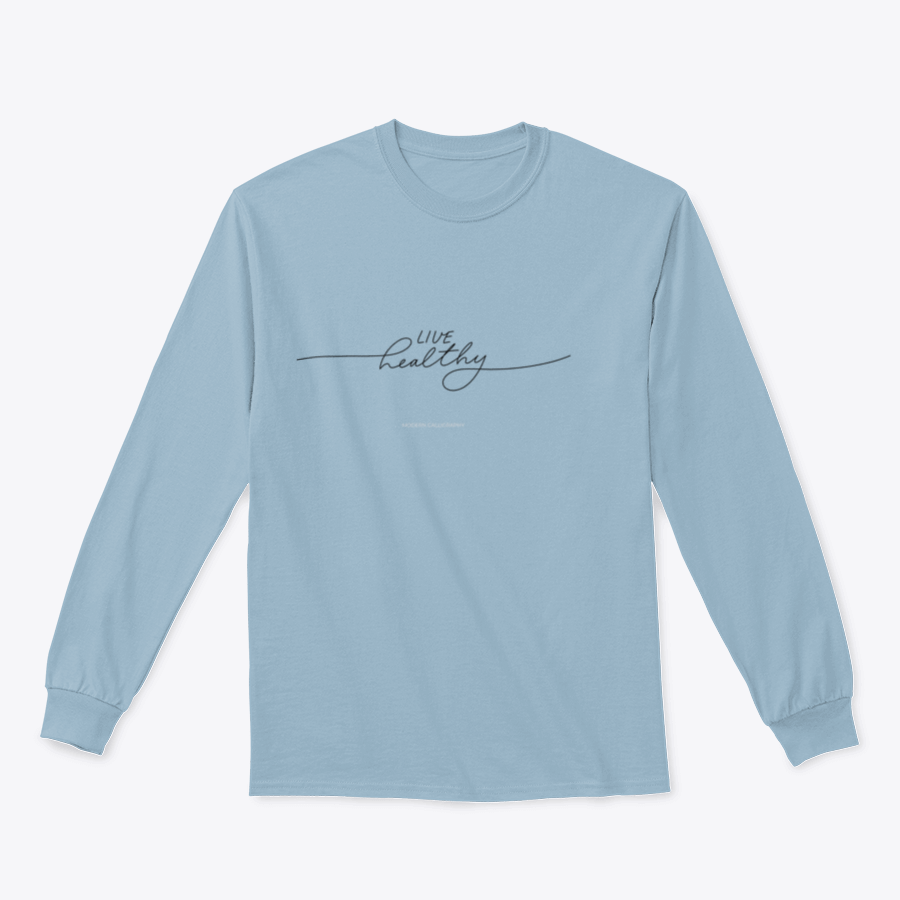 Live Healthy Design sweatshirt in various colors, showcasing its classic fit and comfortable fabric.