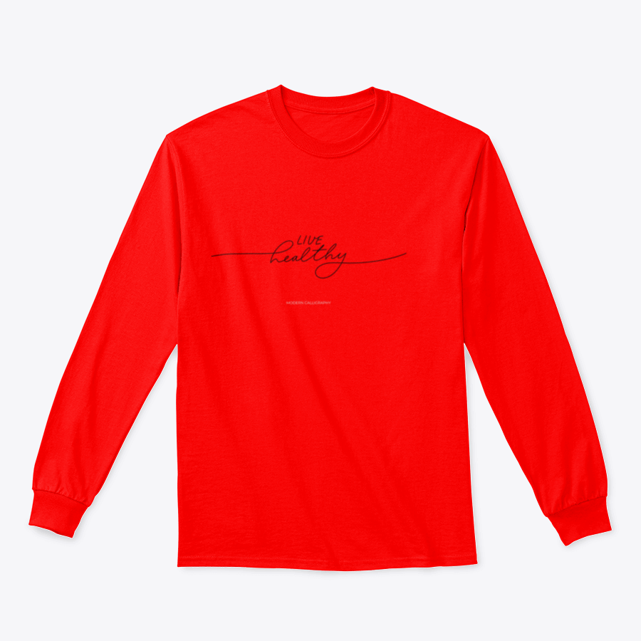 Live Healthy Design sweatshirt in various colors, showcasing its classic fit and comfortable fabric.