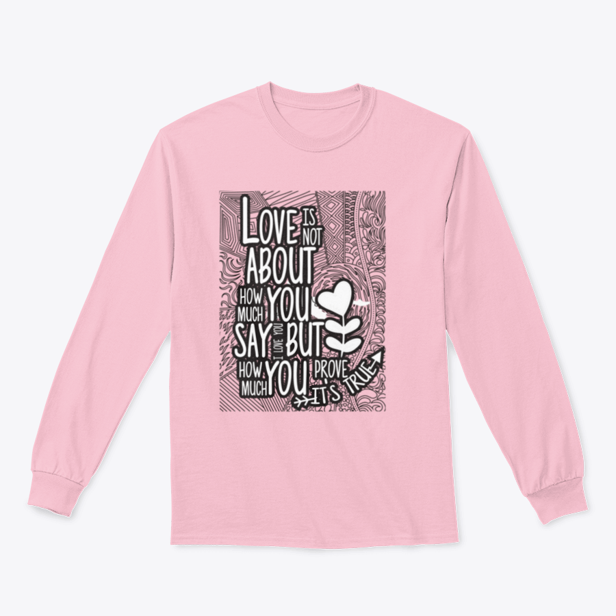 A stylish t-shirt featuring the quote about love, made from a comfortable cotton-polyester blend.