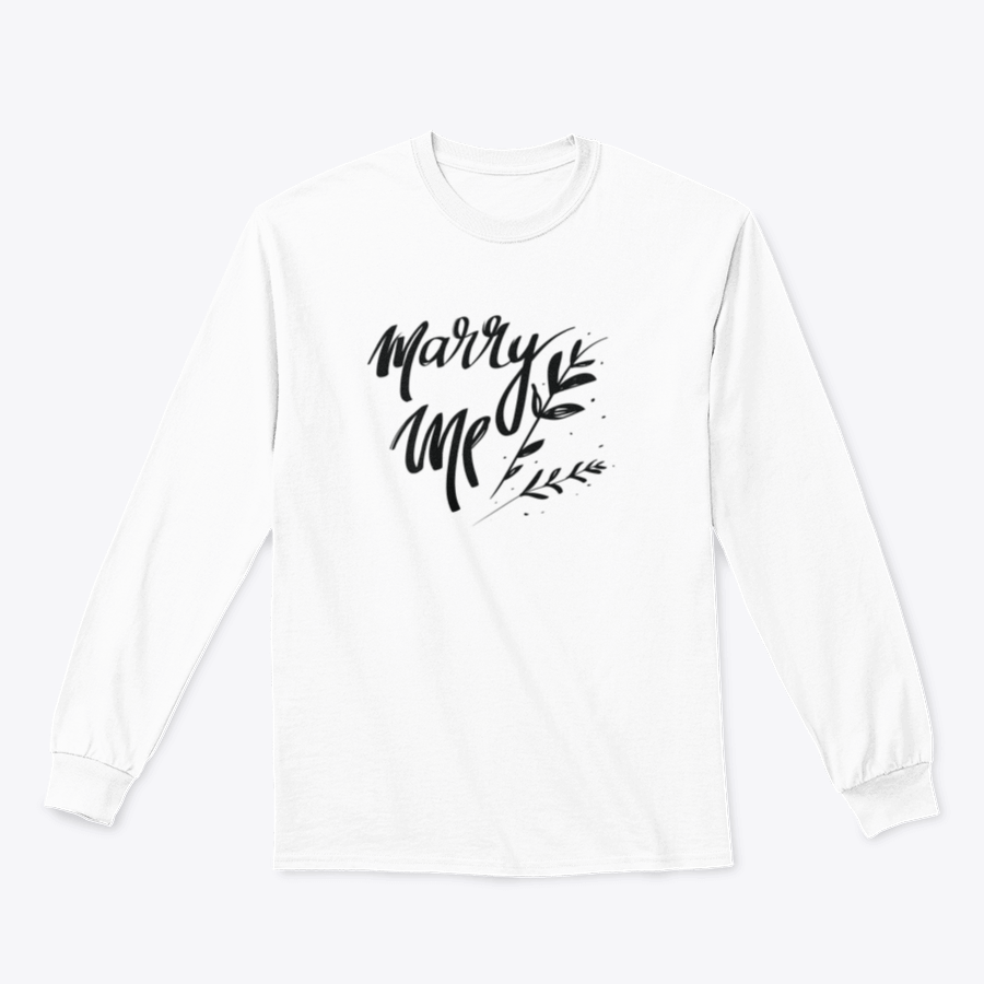 A stylish cotton t-shirt featuring romantic typography quotes, perfect for expressing love.