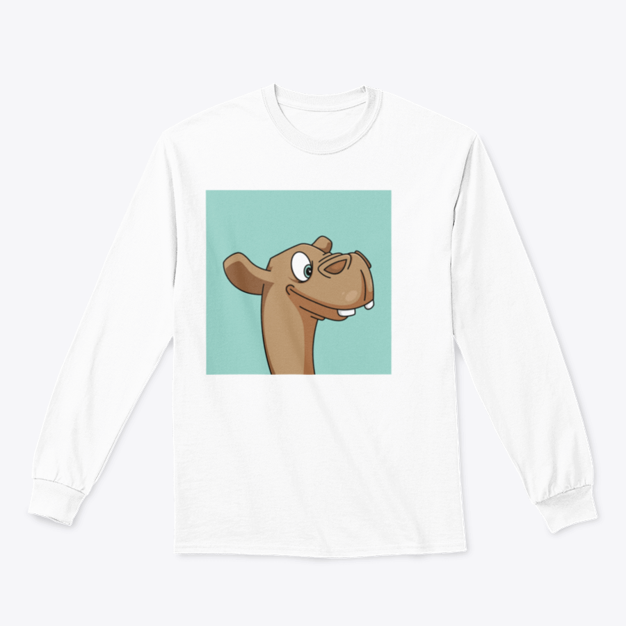 A stylish T-shirt featuring a vibrant mascot illustration design, showcasing creativity and comfort.