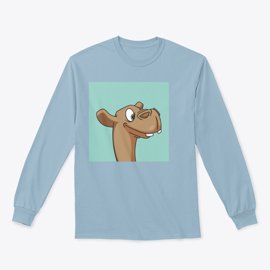 A stylish T-shirt featuring a vibrant mascot illustration design, showcasing creativity and comfort.