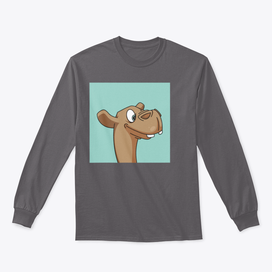 A stylish T-shirt featuring a vibrant mascot illustration design, showcasing creativity and comfort.