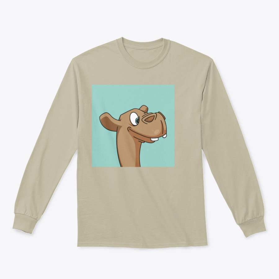 A stylish T-shirt featuring a vibrant mascot illustration design, showcasing creativity and comfort.