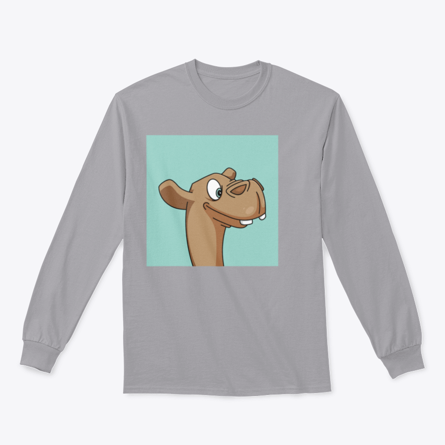 A stylish T-shirt featuring a vibrant mascot illustration design, showcasing creativity and comfort.