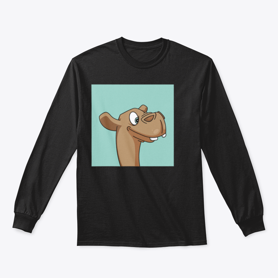 A stylish T-shirt featuring a vibrant mascot illustration design, showcasing creativity and comfort.