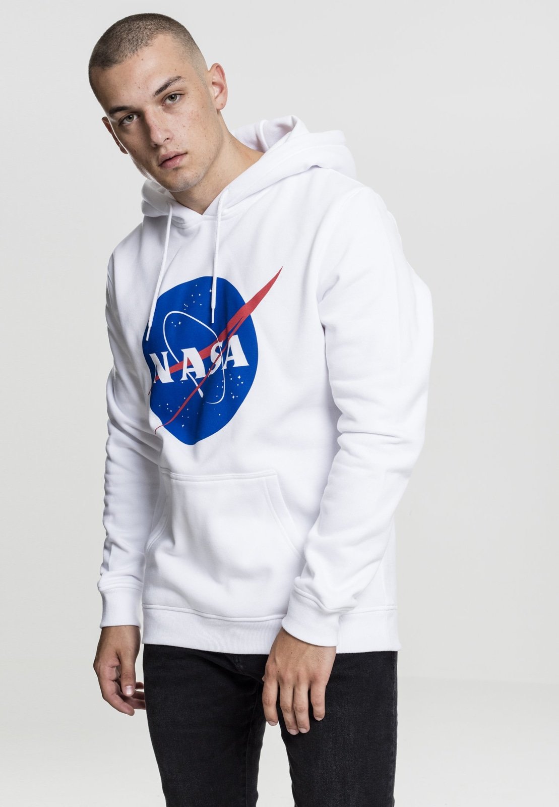 A cozy NASA Original Hoodie featuring the iconic NASA logo, made from a soft cotton-polyester blend.