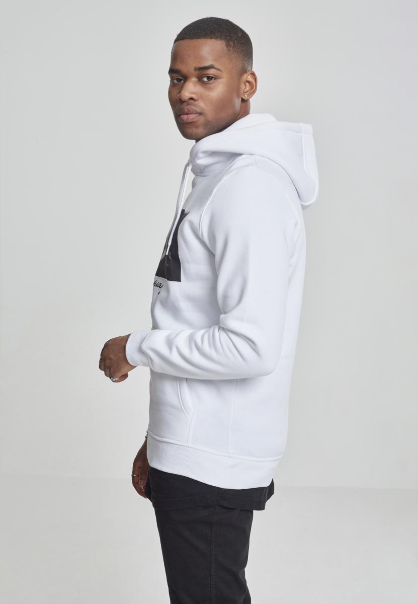 A stylish Pray Hoodie featuring a bold print, made from soft brushed fleece fabric in a comfortable fit.