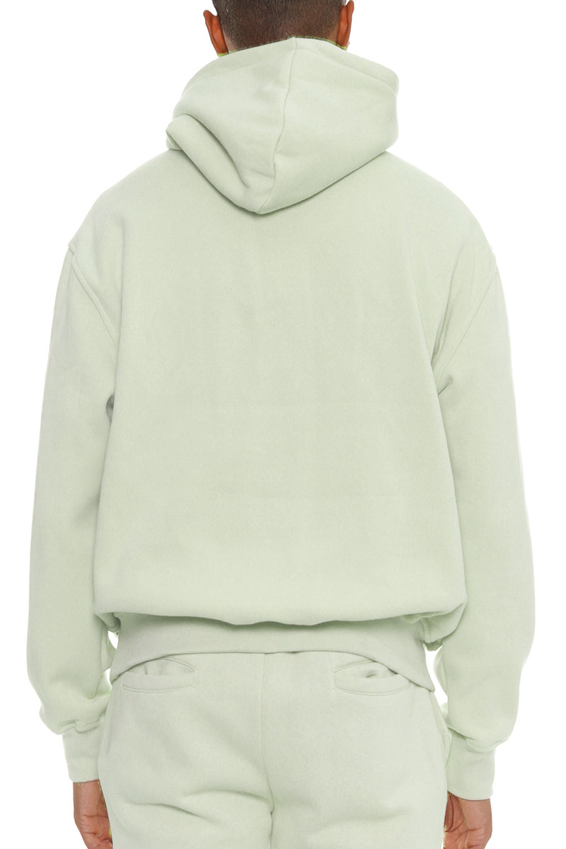 A stylish Premium Cotton Blend Hoodie in various colors, featuring a hood and front pocket, perfect for casual wear.