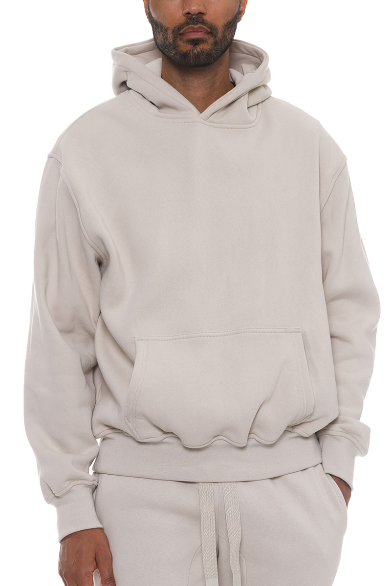 A stylish Premium Cotton Blend Hoodie in a soft fabric, featuring a hood and standard pocket, perfect for casual wear.